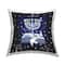 Stupell Industries Light & Peace Hanukkah Menorah Pillow